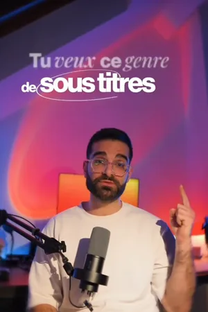 Exemple de clip vertical sous-titré, style Encadré